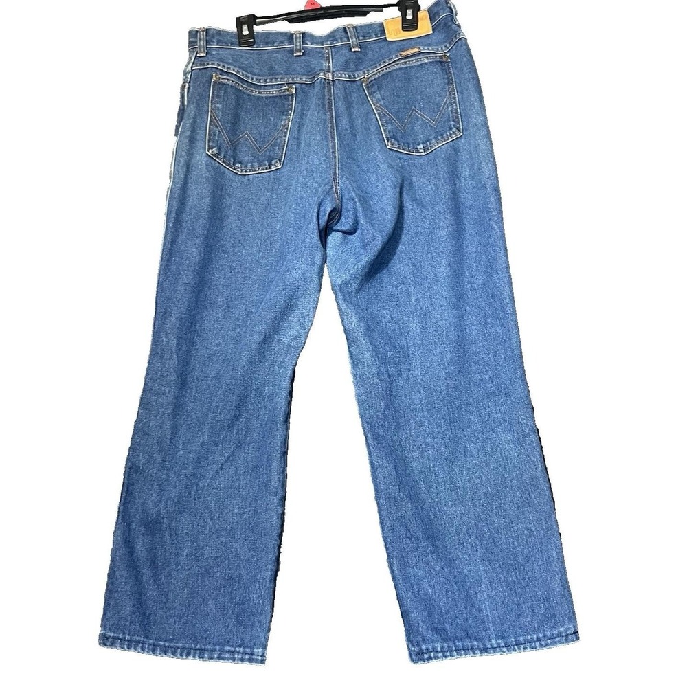 Vintage Wrangler Womens Size 20 Misses Full Fit Jeans Made in USA Blue Denim - Picture 3 of 16